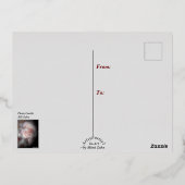 "サンタクロース"フォイルホリデーポストカード 箔シーズンポストカード (裏面)