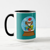 サンタクロース・フクロウ付きスノーグローブ マグカップ (左)