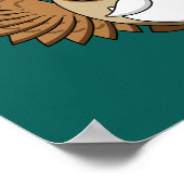 サンタクロース・フクロウ ポスター (角)