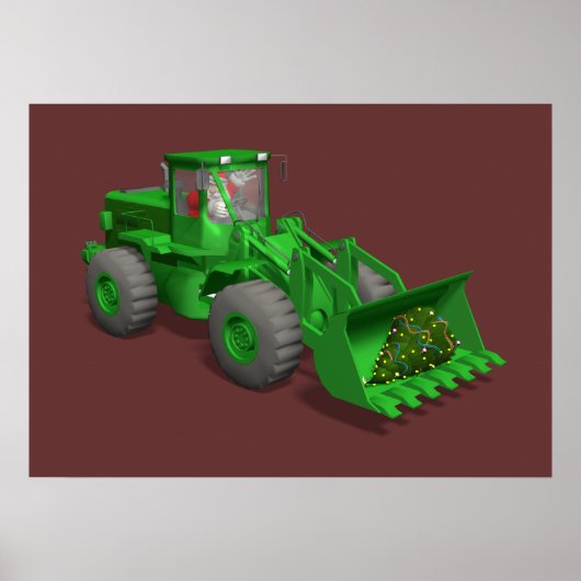 サンタクロース・ブルドーザー社 ポスター (正面)