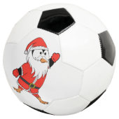 サンタクロース・ペンギンがクリスマスの準備 サッカーボール (3/4)