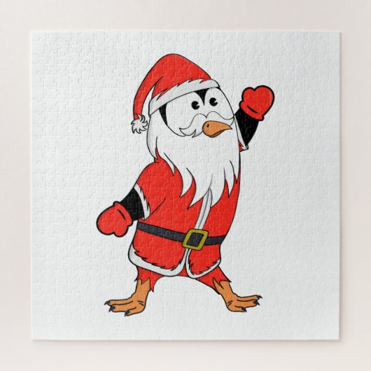 サンタクロース・ペンギンがクリスマスの準備 ジグソーパズル (縦)
