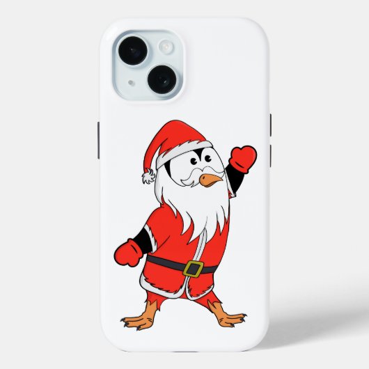 サンタクロース・ペンギンがクリスマスの準備 Case-Mate iPhoneケース (裏面)