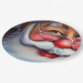 サンタクロース ペーパープレート (アングル)