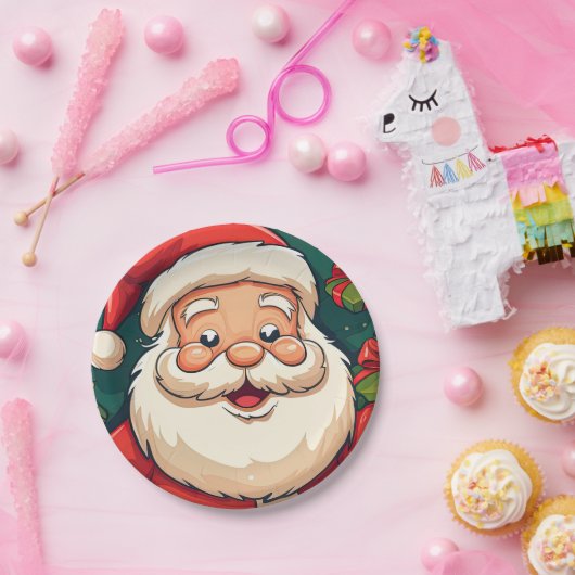 サンタクロース ペーパープレート (パーティー)