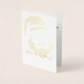 サンタクロース ホイル ハoliday カード (正面)