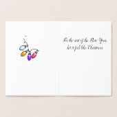 サンタクロース ホイル ハoliday カード (内部)