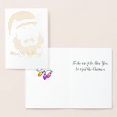 サンタクロース ホイル ハoliday カード (ディスプレー)