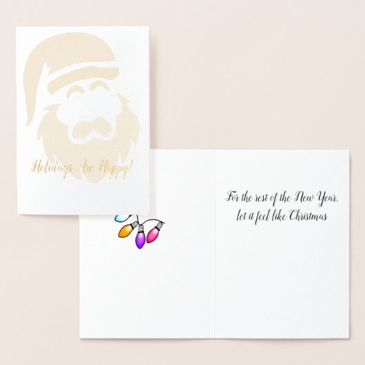 サンタクロース ホイル ハoliday カード (ディスプレー)