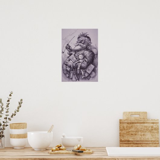 サンタクロース ポスター (キッチン)