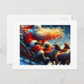 サンタクロース。 ポストカード (正面/裏面)