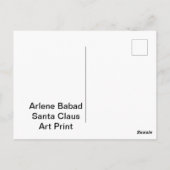 サンタクロース。 ポストカード (裏面)