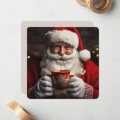 サンタクロース・メリークリスマスカード ノートカード (正面/裏面インサイチュ)