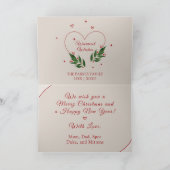 サンタクロース・メリークリスマスファミリー4ページカード シーズンカード (内部)