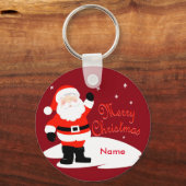 サンタクロース・メリークリスマス キーホルダー (正面)