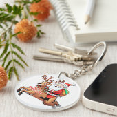 サンタクロース・メリークリスマス キーホルダー (正面右)