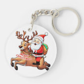 サンタクロース・メリークリスマス キーホルダー (裏面)