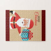 サンタクロース・メリークリスマス・グリーティング ジグソーパズル (横)