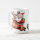 サンタクロース メリークリスマス コーヒーマグカップ (正面左)