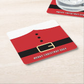 サンタクロース・メリークリスマス スクエアペーパーコースター (アングル)