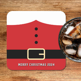 サンタクロース・メリークリスマス スクエアペーパーコースター