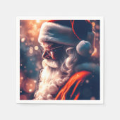 サンタクロース・メリークリスマス スタンダードカクテルナプキン (正面)
