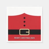 サンタクロース・メリークリスマス スタンダードカクテルナプキン (正面)