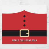 サンタクロース・メリークリスマス スパークリングワインラベル (シングルラベル)