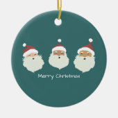 サンタクロース・メリークリスマス セラミックオーナメント (正面)
