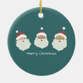 サンタクロース・メリークリスマス セラミックオーナメント (裏面)