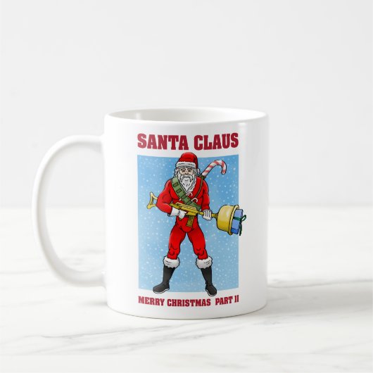サンタクロース メリークリスマス パート2 コーヒーマグカップ (左)