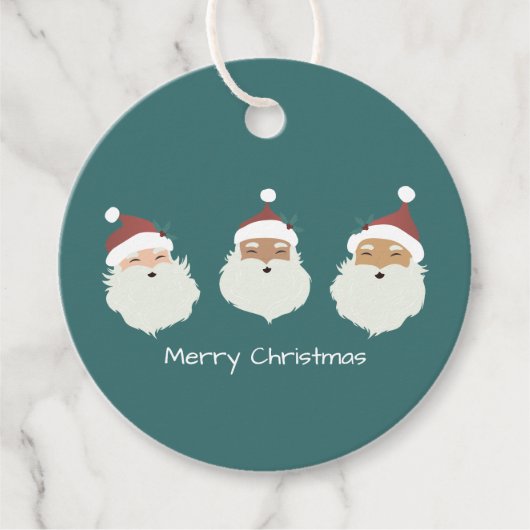 サンタクロース・メリークリスマス フェイバータグ (正面)