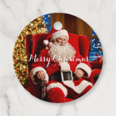 サンタクロース メリークリスマス フェイバータグ (正面)