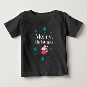 サンタクロース メリークリスマス ベビーTシャツ