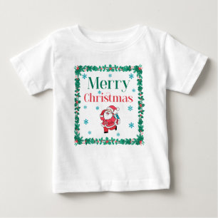サンタクロース・メリークリスマス ベビーTシャツ
