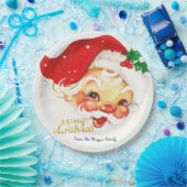 サンタクロース・メリークリスマス ペーパープレート (パーティー)