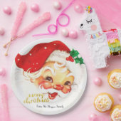 サンタクロース・メリークリスマス ペーパープレート (パーティー)