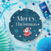 サンタクロース・メリークリスマス ペーパープレート (パーティー)