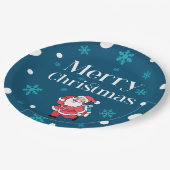 サンタクロース・メリークリスマス ペーパープレート (アングル)