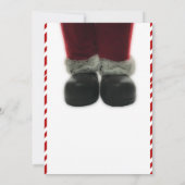 サンタクロース メリークリスマス ホリデー フォト カード (裏面)