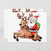 サンタクロース・メリークリスマス ポストカード (正面/裏面)