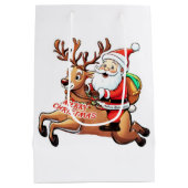 サンタクロース・メリークリスマス ミディアムペーパーバッグ (裏面)