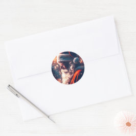 サンタクロース・メリークリスマス ラウンドシール