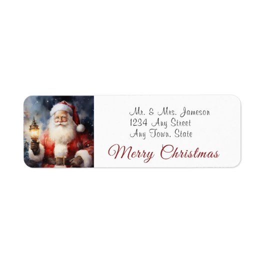 サンタクロース・メリークリスマス ラベル (正面)