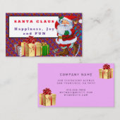サンタクロース・メリークリスマス 名刺 (正面/裏面)