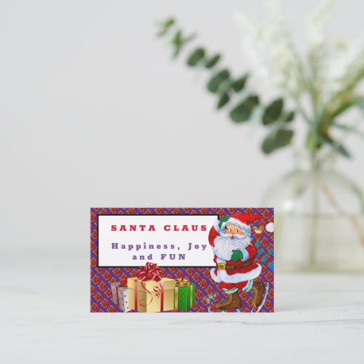 サンタクロース・メリークリスマス 名刺 (スタンド正面)
