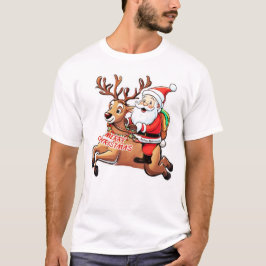 サンタクロース・メリークリスマス Tシャツ