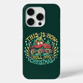 サンタクロース モンスタートラック ボーイズ クリスマス iPhone 15 PROケース