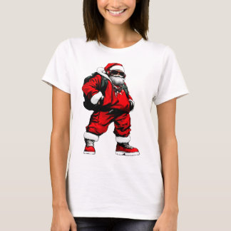 サンタクロース、ラッパー、ヒップホップ Tシャツ