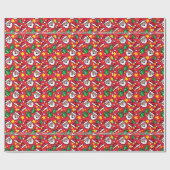 サンタクロース ラッピングペーパー (フラット)